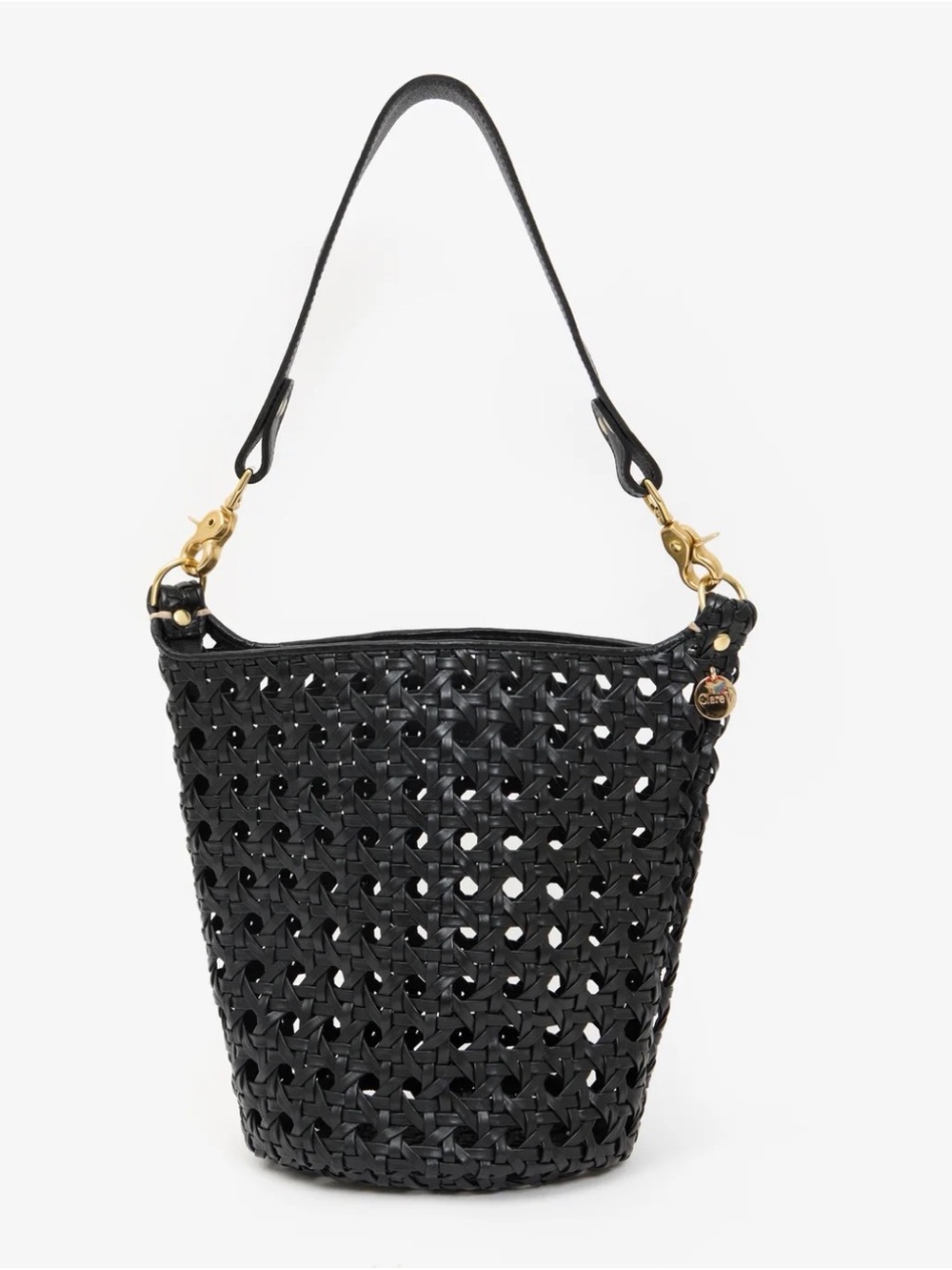 Clare V Petite Jeanne NWT 
Black Grande Rattan